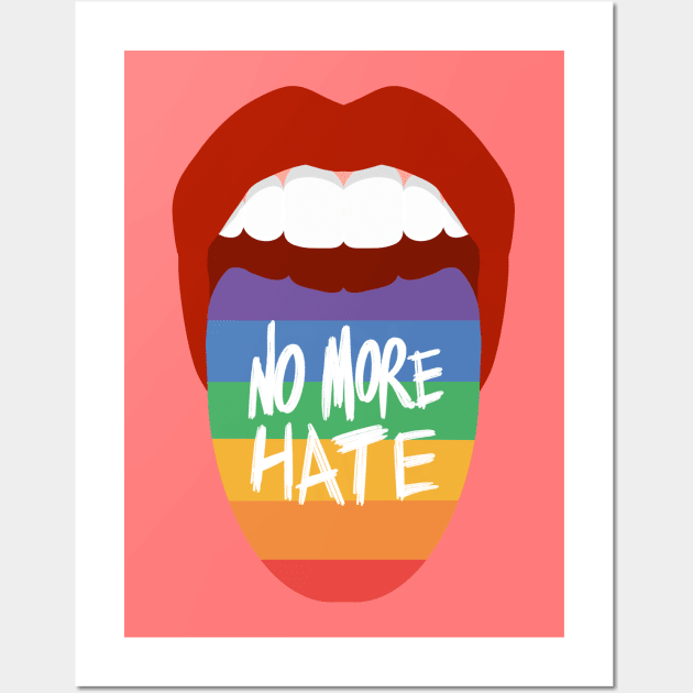 NO MORE HATE Wall Art by MAYRAREINART